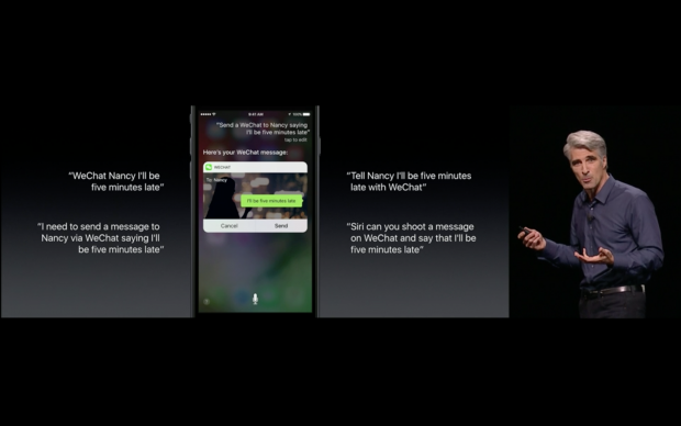 Apple zeigt iOS 10. (Bild: Apple/Screenshot: Golem.de)